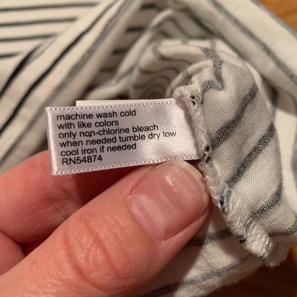 The Limited Black and White Striped Bow Tee - Picture 4 of 5